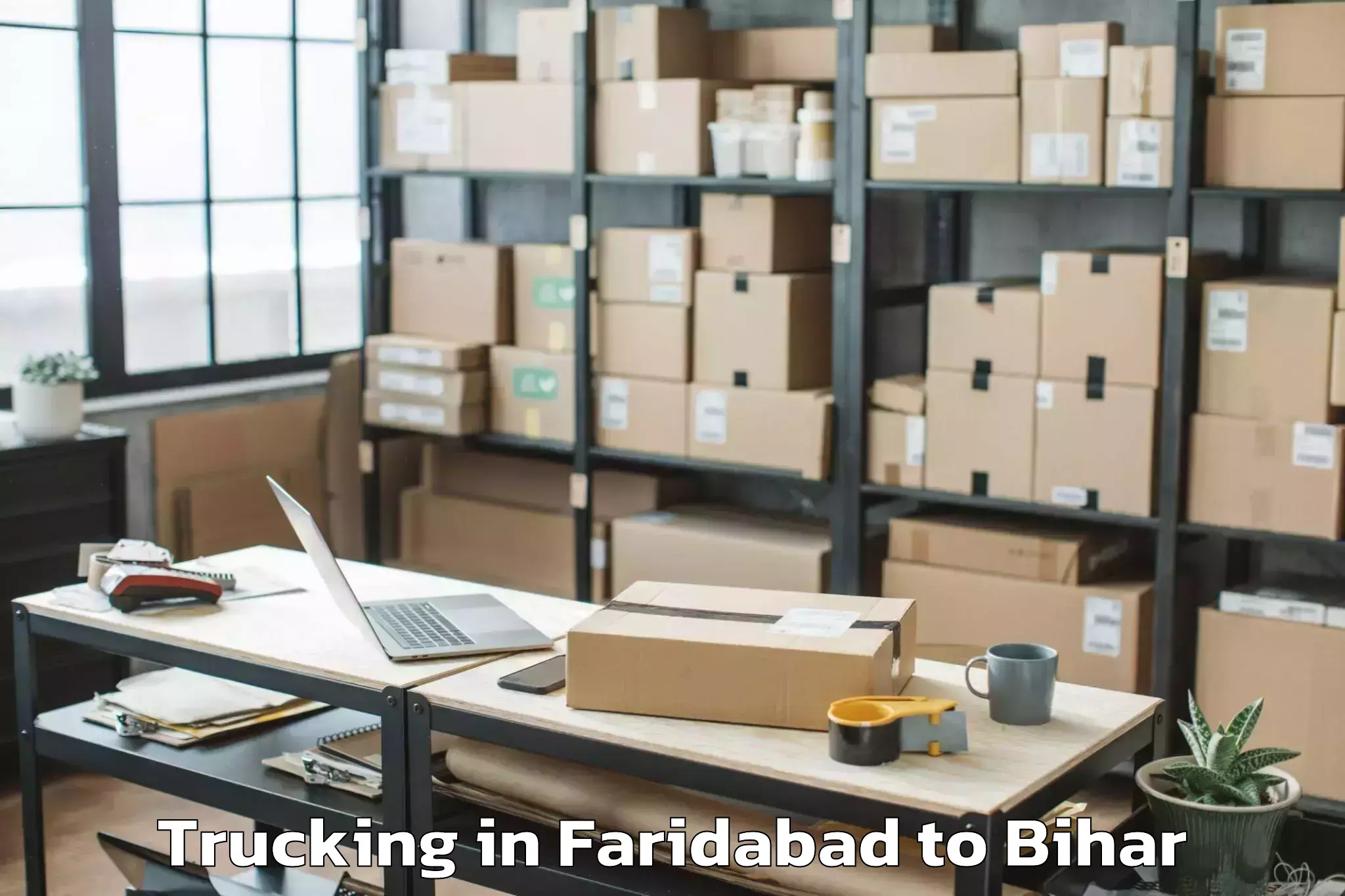 Book Faridabad to Thakrahan Trucking